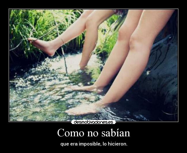 Como no sabían - 