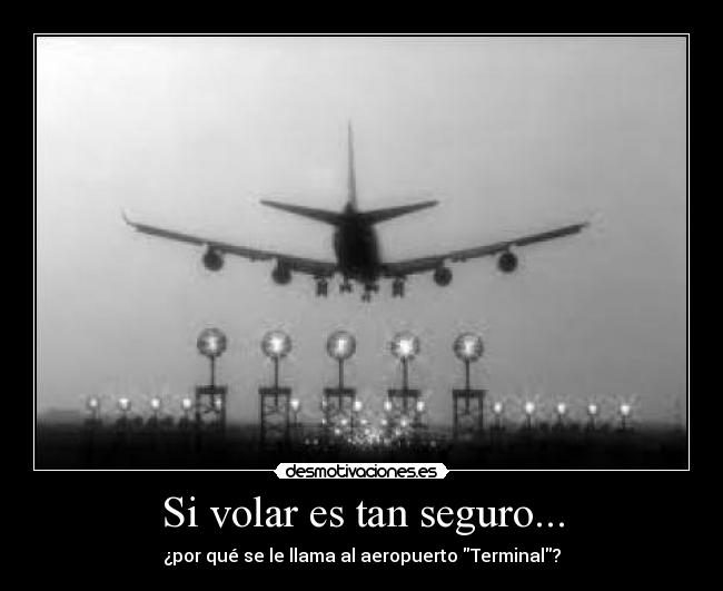 Si volar es tan seguro... - ¿por qué se le llama al aeropuerto Terminal?