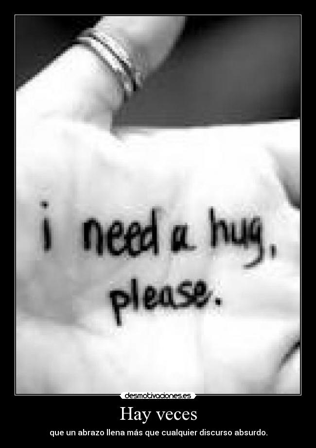 Hay veces -