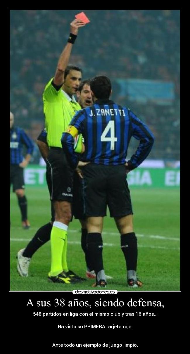 A sus 38 años, siendo defensa, - 