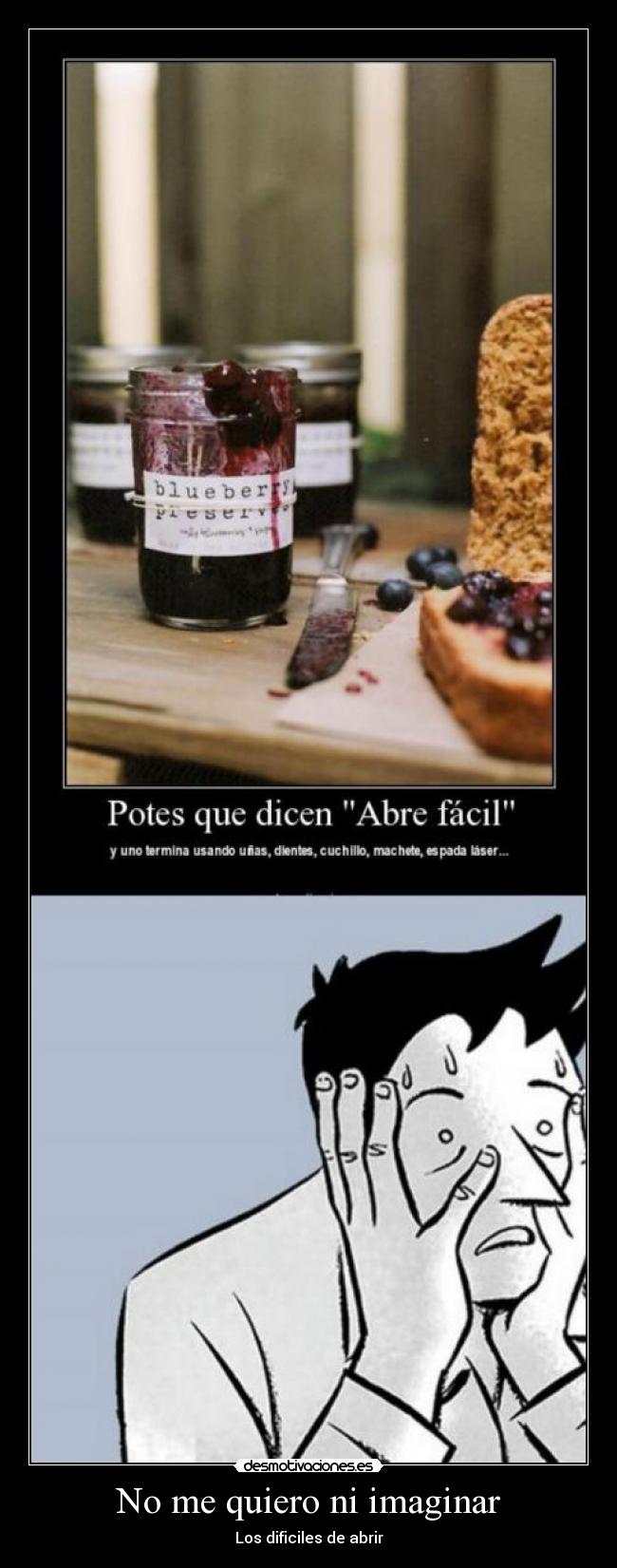 No me quiero ni imaginar -