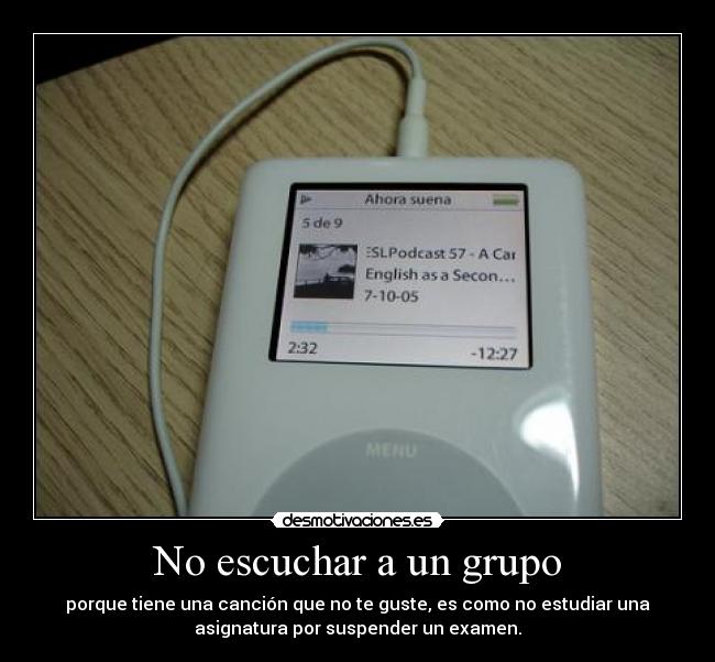No escuchar a un grupo -