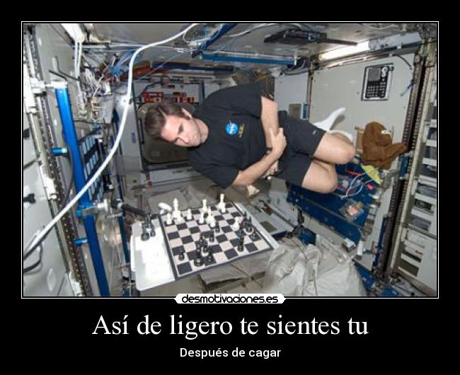 Así de ligero te sientes tu - Después de cagar