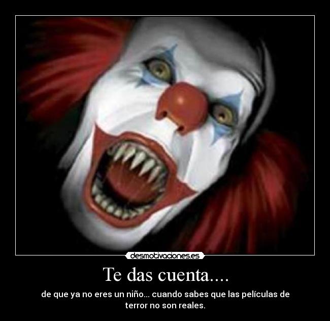 carteles peliculas terror eso miedo infancia desmotivaciones