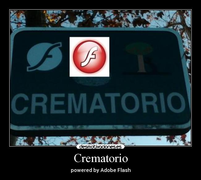 Crematorio - powered by Adobe Flash