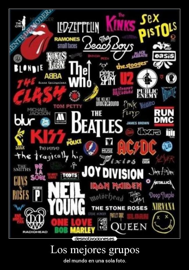 Los mejores grupos - del mundo en una sola foto.