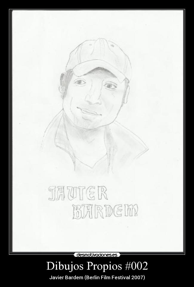 Dibujos Propios #002 - Javier Bardem (Berlin Film Festival 2007)