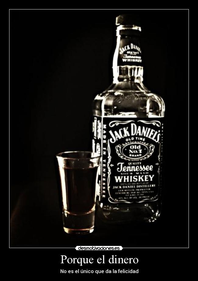 carteles dinero jack daniels desmotivaciones