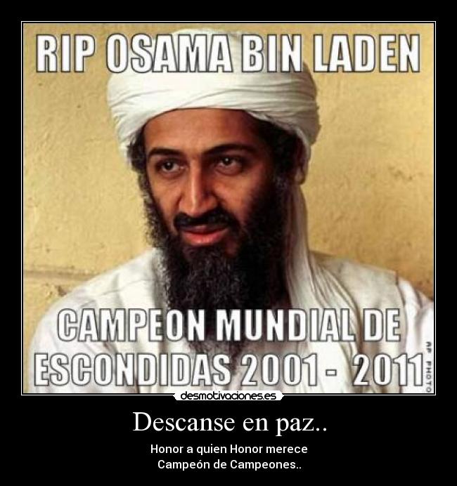 Descanse en paz.. - Honor a quien Honor merece
Campeón de Campeones..