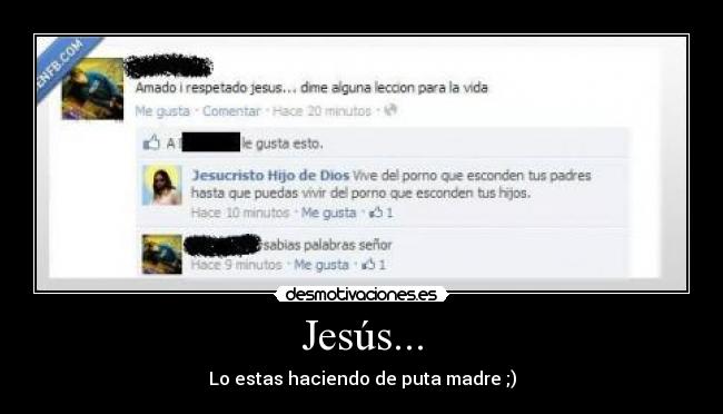 Jesús... - Lo estas haciendo de puta madre ;)