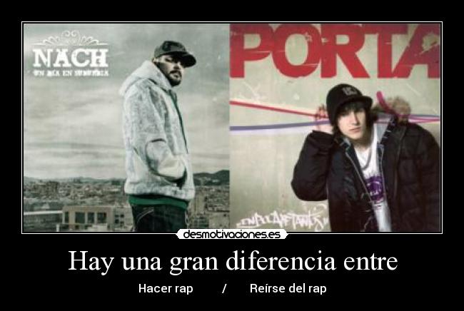 Hay una gran diferencia entre -