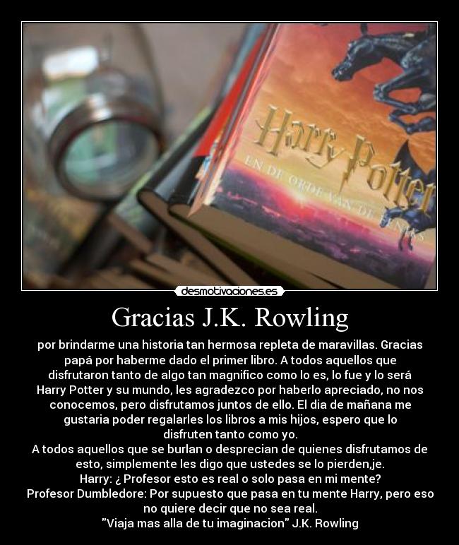 Gracias J.K. Rowling - 
