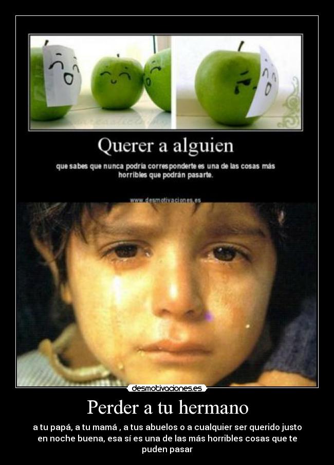 Perder a tu hermano - 