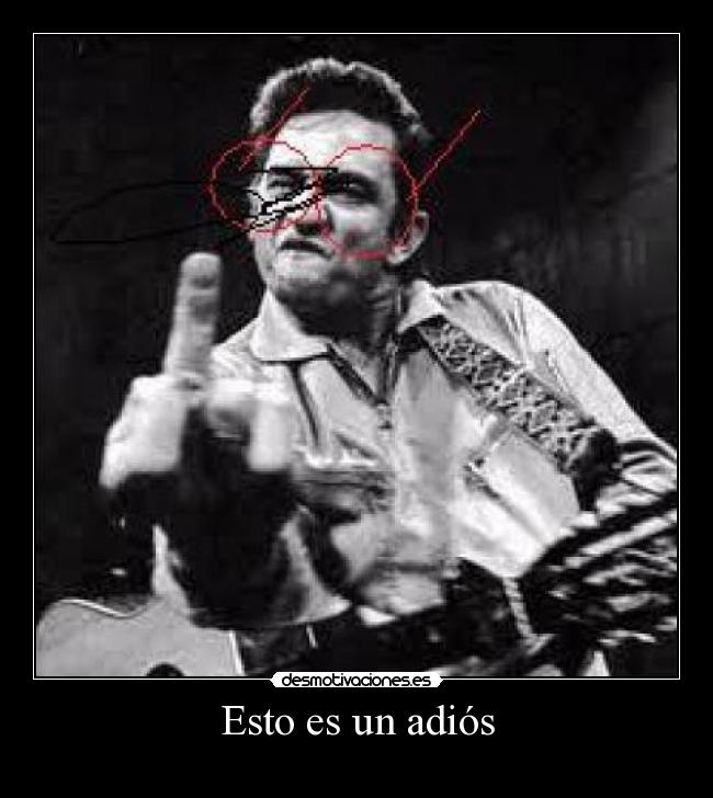 Esto es un adiós -