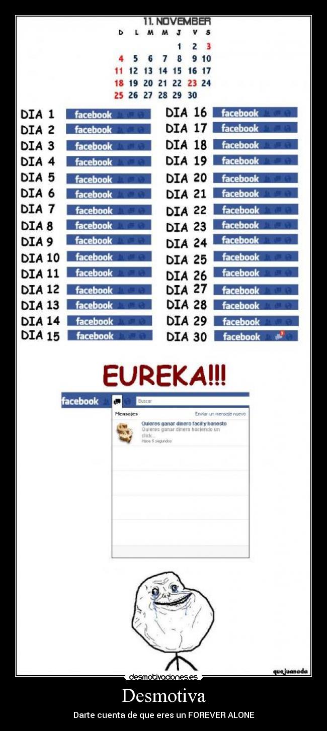 Desmotiva - Darte cuenta de que eres un FOREVER ALONE