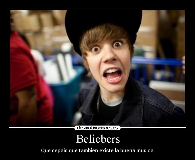 carteles beliebers desmotivaciones