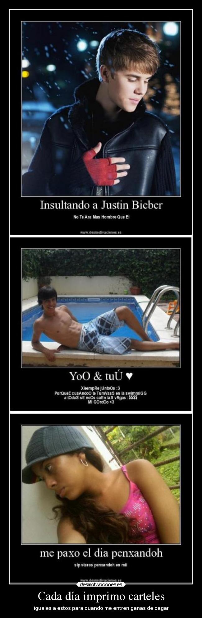 Cada día imprimo carteles -