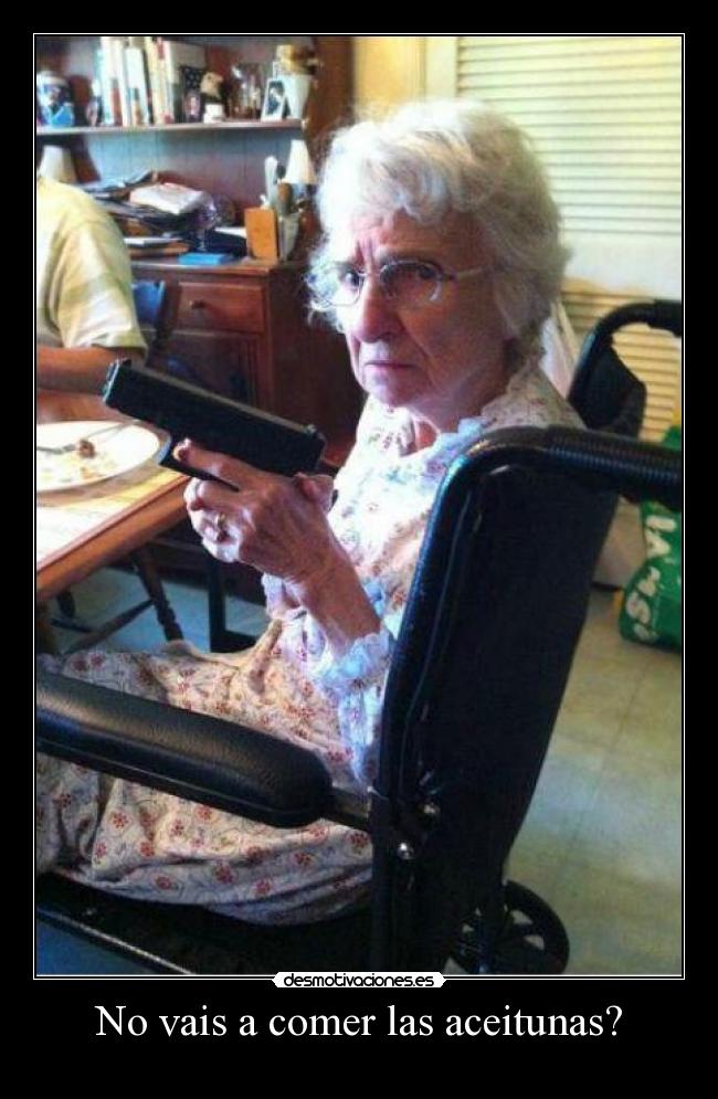 No vais a comer las aceitunas? -