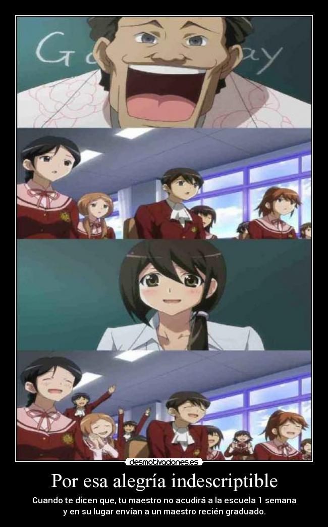 Por esa alegría indescriptible -