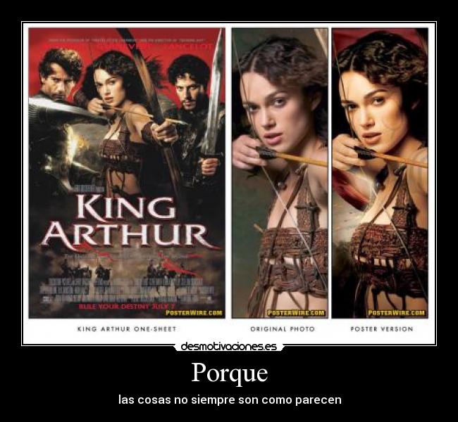 Porque - las cosas no siempre son como parecen