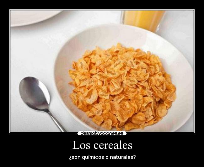 Los cereales - ¿son químicos o naturales?