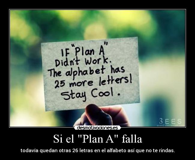 Si el Plan A falla - 