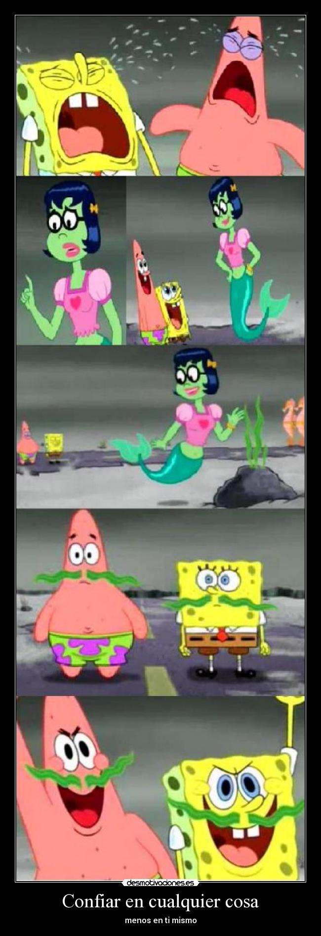 carteles bob esponja desmotivaciones