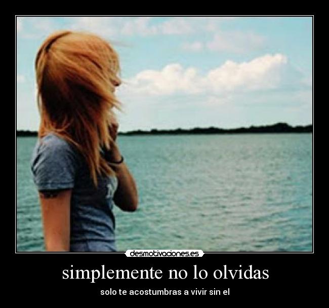 simplemente no lo olvidas -