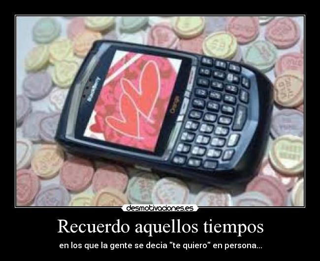 Recuerdo aquellos tiempos -