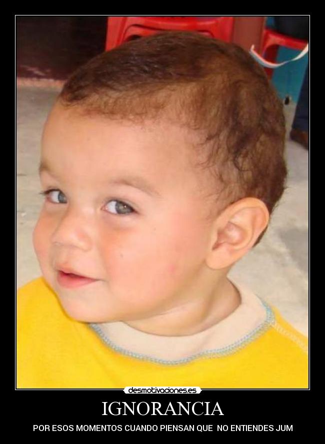 IGNORANCIA - POR ESOS MOMENTOS CUANDO PIENSAN QUE NO ENTIENDES JUM