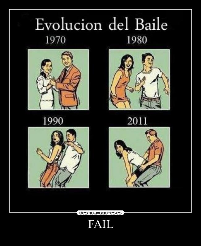 carteles fail evolucion del baile desmotivaciones