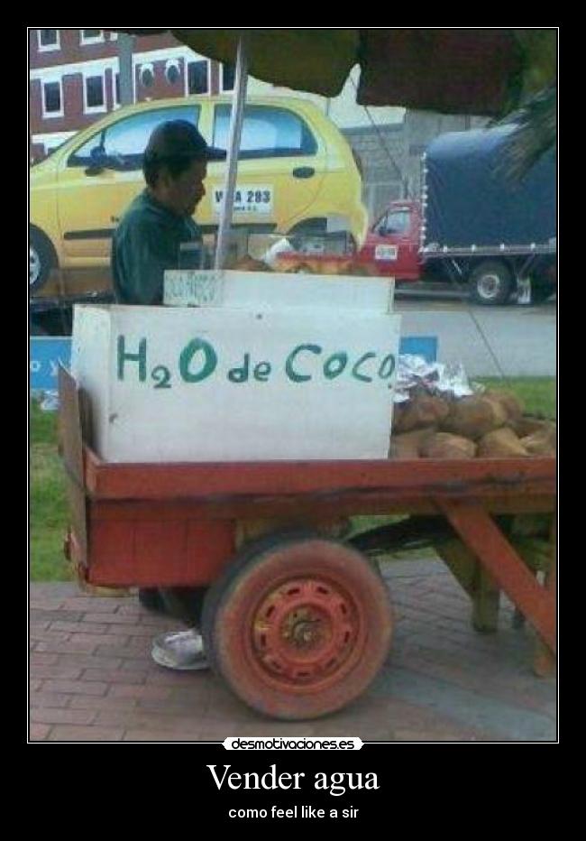 Vender agua -