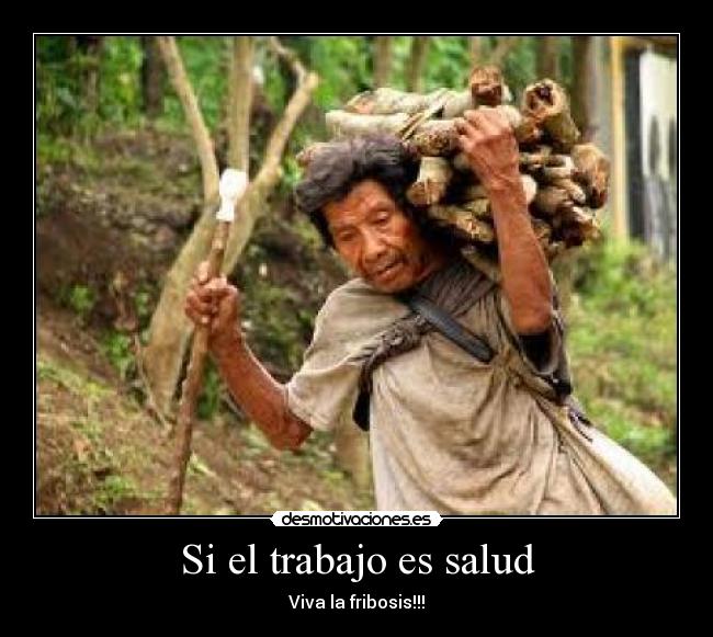 Si el trabajo es salud - Viva la fribosis!!!