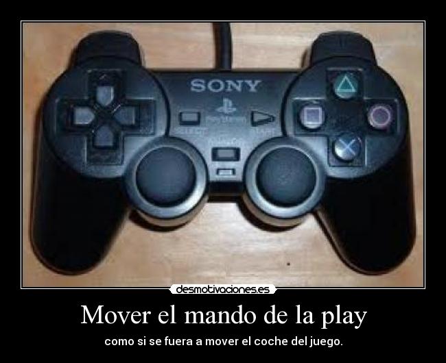 Mover el mando de la play -