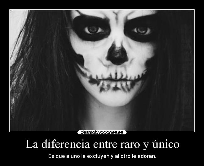 La diferencia entre raro y único -