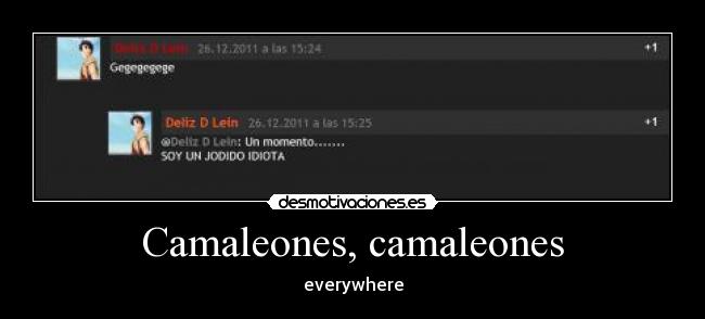 Camaleones, camaleones -