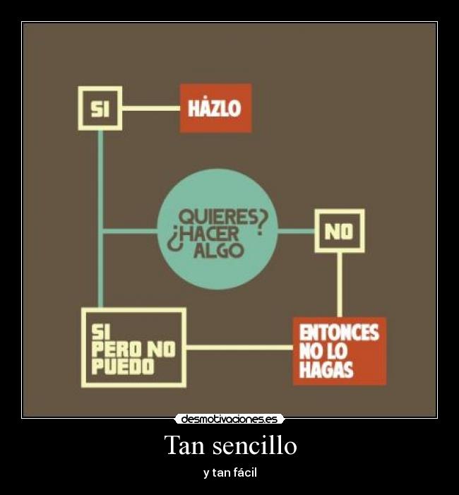 Tan sencillo - y tan fácil