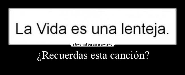 ¿Recuerdas esta canción? - 