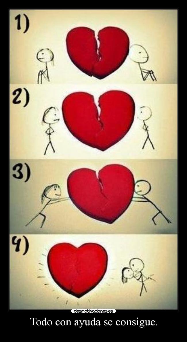 Todo con ayuda se consigue. - 