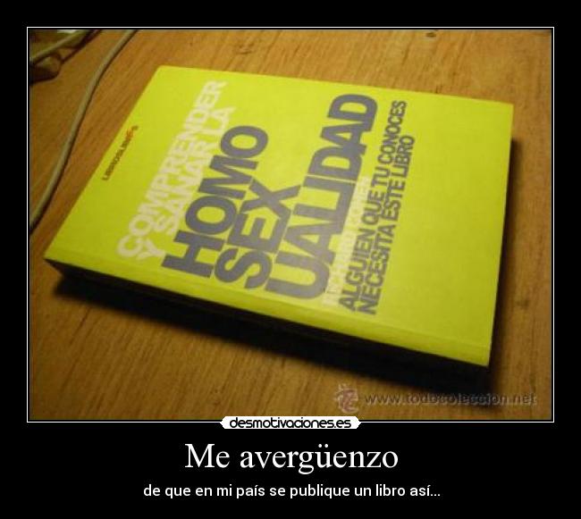 Me avergüenzo - de que en mi país se publique un libro así...