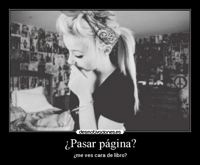 ¿Pasar página? -