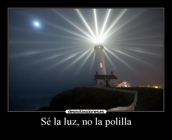 Sé la luz, no la polilla - 