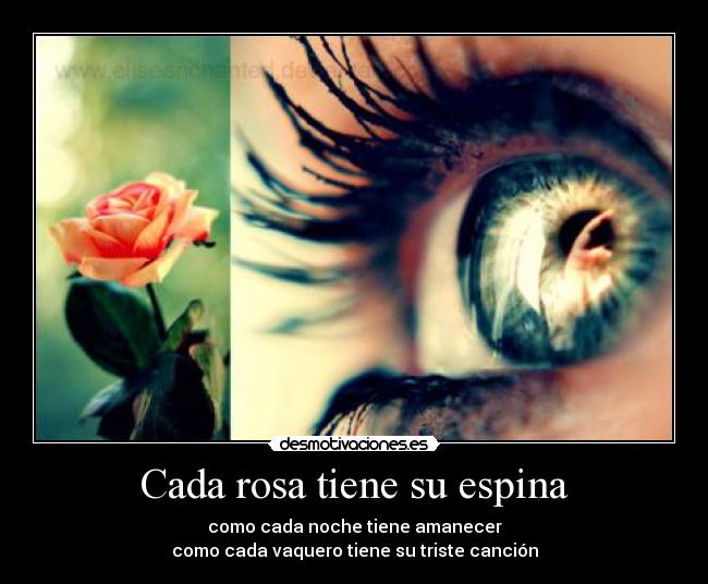 Cada rosa tiene su espina -