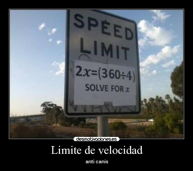 Limite de velocidad - 