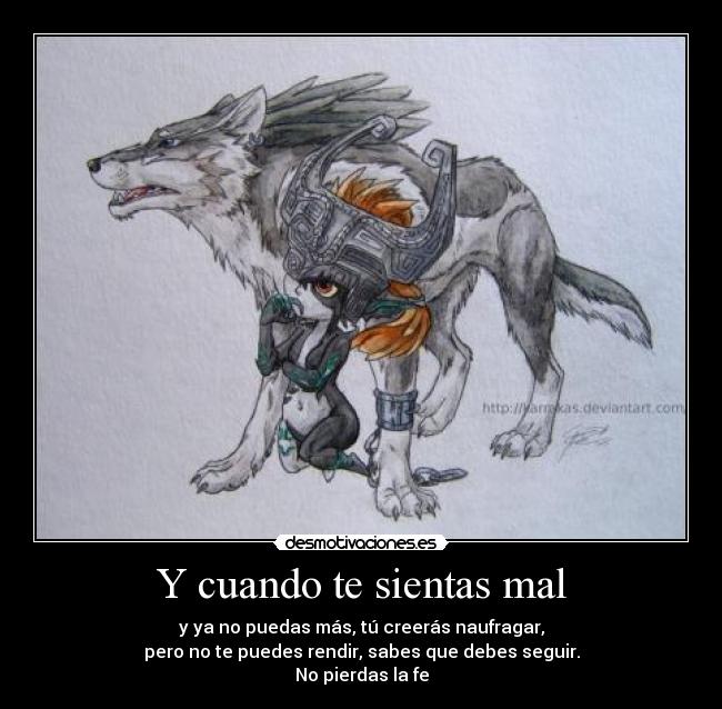 carteles link lobo midna twilight princess thelegendofzelda quiennosabes desmotivaciones