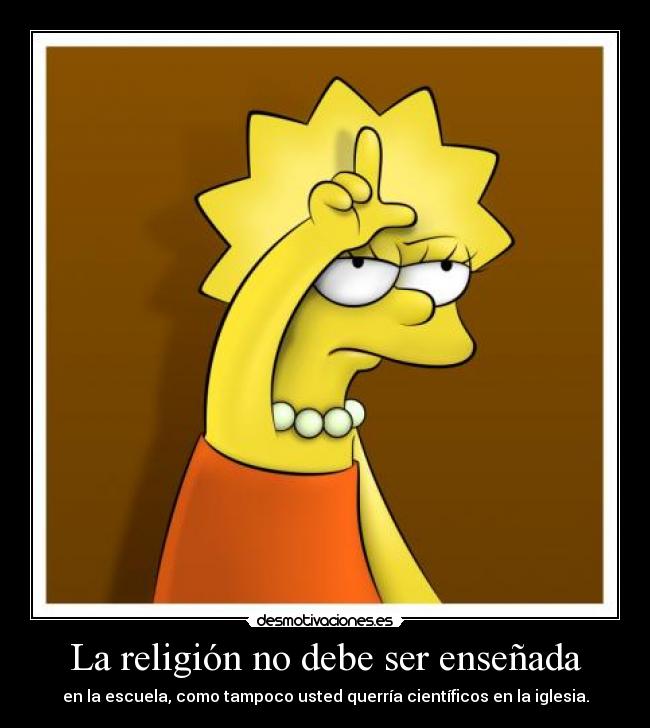 La religión no debe ser enseñada - 