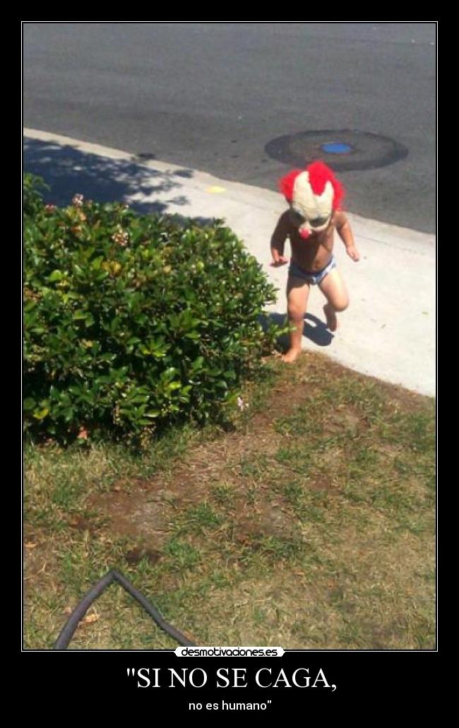 SI NO SE CAGA, - no es humano