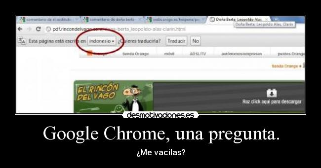 Google Chrome, una pregunta. - 