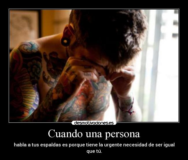 Cuando una persona -