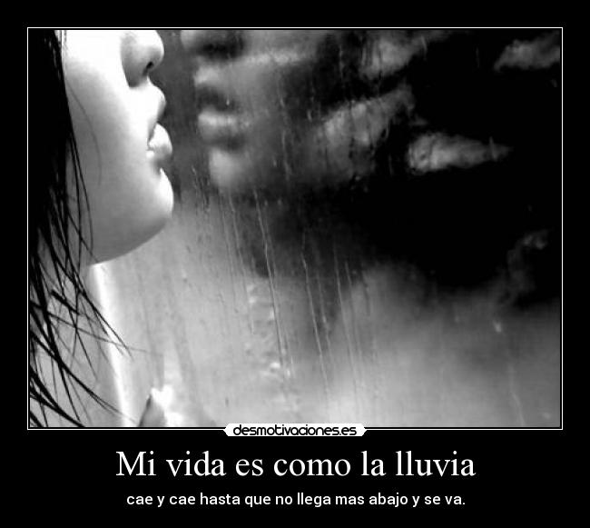 carteles vida vida lluvia desmotivaciones